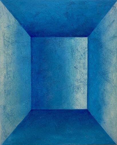 Empty Room - Blue - a Paint Artowrk by Francesca Sganzerla